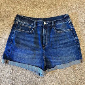 Hi-Rise Curvy Denim Shirts